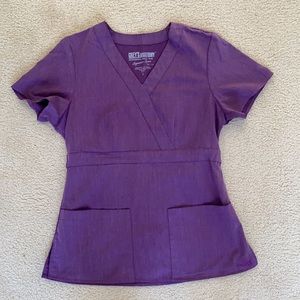 Grey’s anatomy purple scrub top. size small